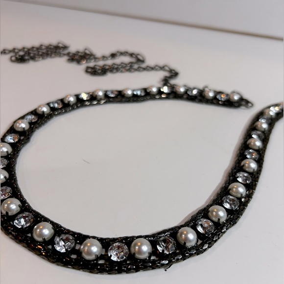 Women’s Pearl & Crystal Chain Belt, Body Jewelry, lobster clasp closure One Size - Picture 3 of 13